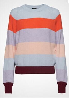 Stine Goya Magdalena Sweater Striped Wool Blend Womens Medium